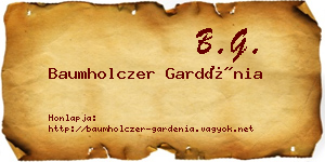 Baumholczer Gardénia névjegykártya